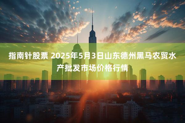 指南针股票 2025年5月3日山东德州黑马农贸水产批发市场价格行情