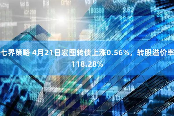 七界策略 4月21日宏图转债上涨0.56%，转股溢价率118.28%